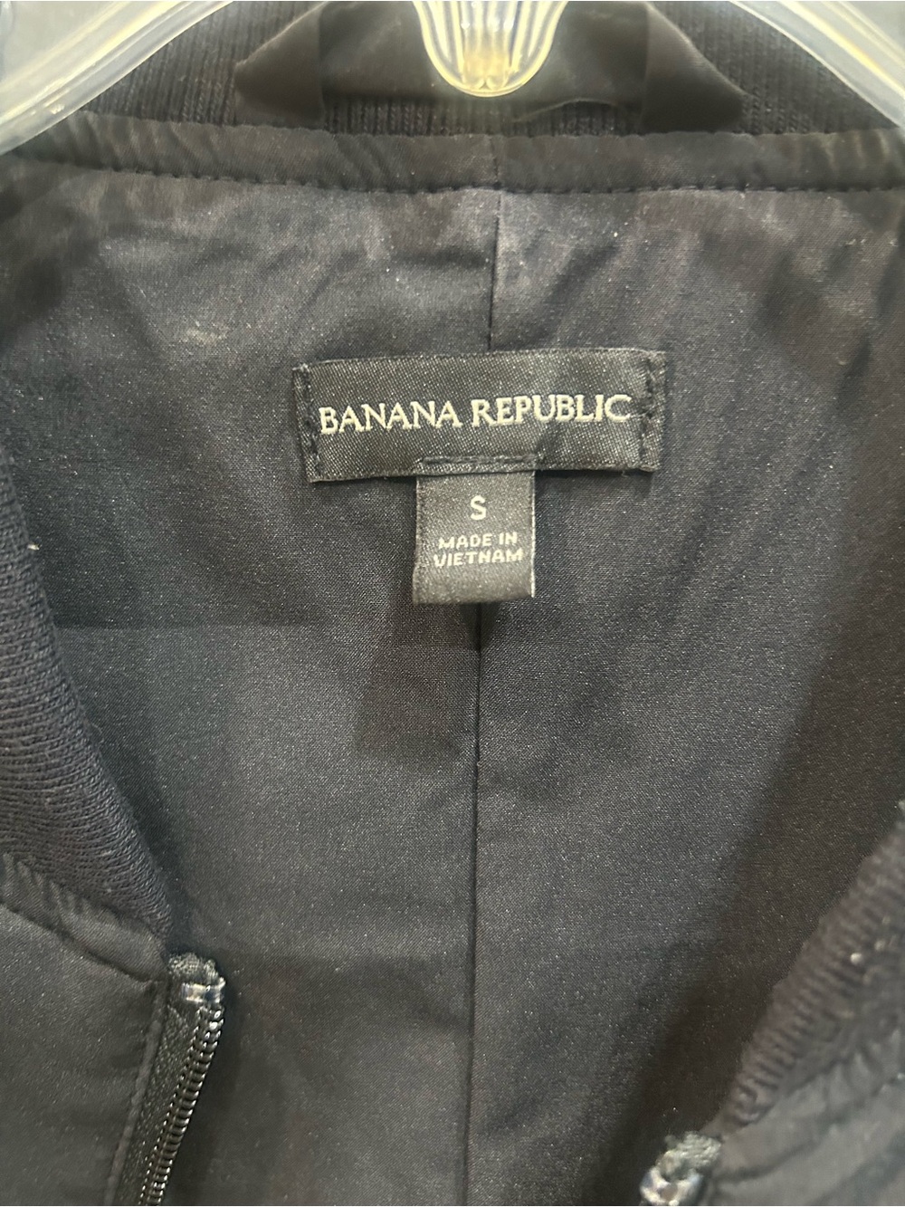 Banana Republic Black Bomber Jacket